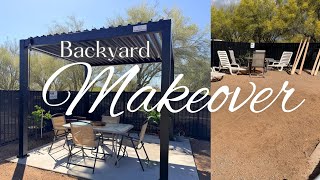 BACKYARD MAKEOVER | Eagle Patio | Surprising my parents with a new pergola!!
