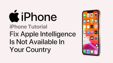 How To Fix Apple Intelligence Is Currently Not Available In Your Country or Region (2025)