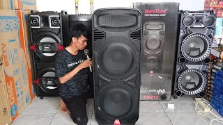 Review Test Bass Speaker Portable Terbaik Baretone PM215 Double 15 inch x2 Suaranya Dahsyaaaat