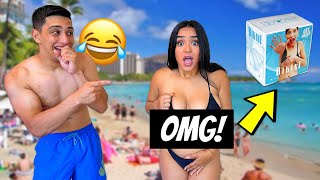 DISAPPEARING Bikini Prank On Girlfriend!! *Hilarious*