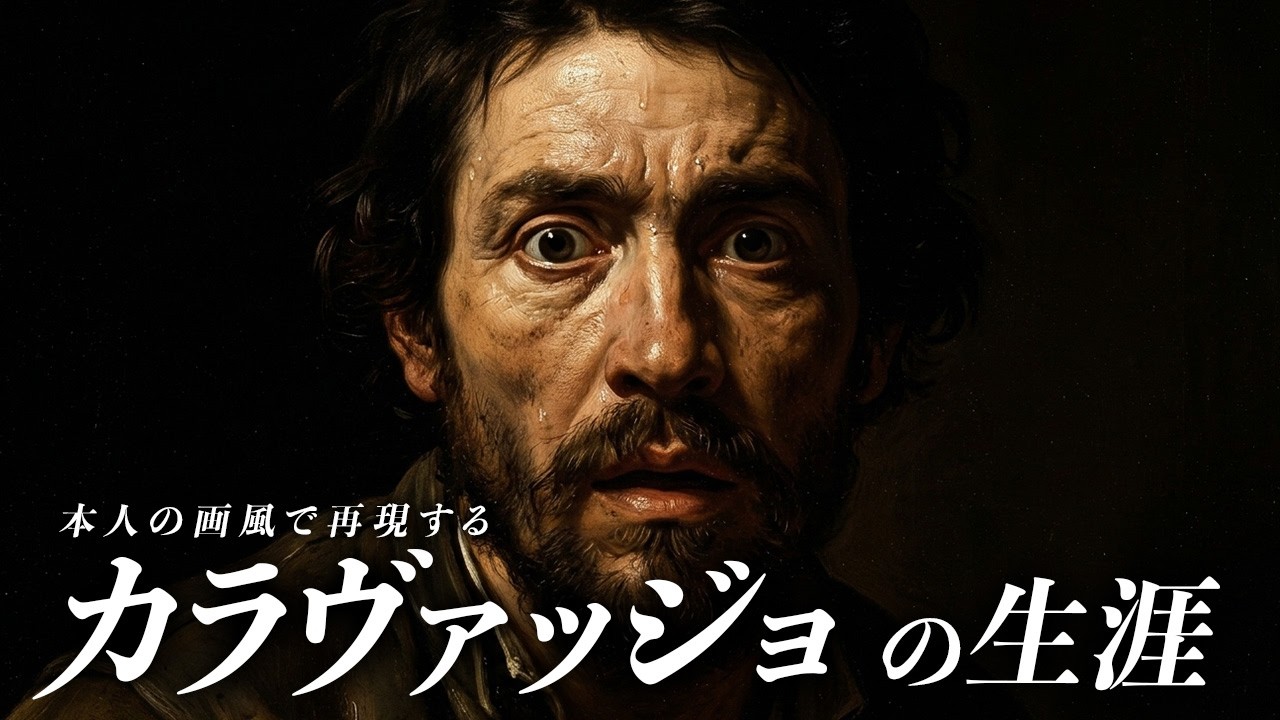 【本人の画風で再現】カラヴァッジョ｜殺人犯にして天才。逃亡しながら傑作を描いた男