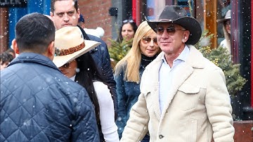 Perfect couple! Jeff Bezos and Lauren Sanchez in Aspen