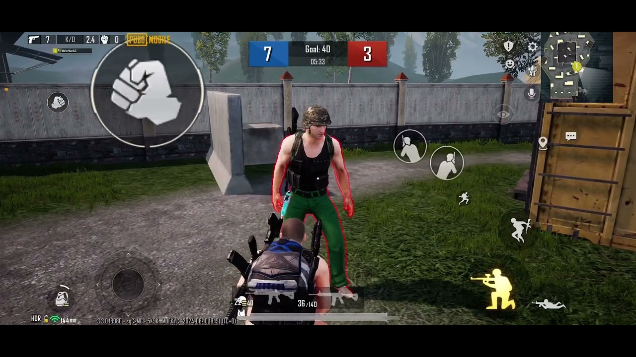 1vs1room m416 haider yt muneeb op