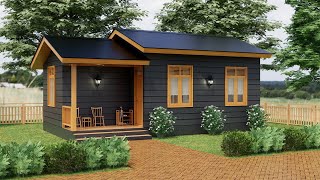 16'x30' (5x9 Meters) 2 Bedroom House Design | Cozy Small Cottage House Plan