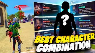 BR-Rank Push Best Character Combination In Free Fire | Solo Rank Push Character Skills 2024