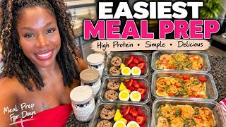 THE EASIEST 30 MINUTE MEAL PREP! High Protein and High Fiber|Fat Loss