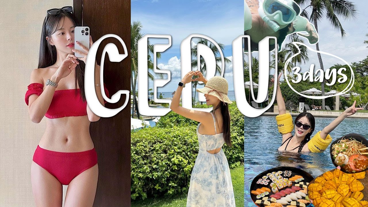 [여행vlog] 급여행은 여권을 잃어버리게 만들고..우당탕탕 세부 2박3일 _ 샹그릴라+호핑투어+스쿠버다이빙+1일1망고+현지인맛집+매끼 술먹방