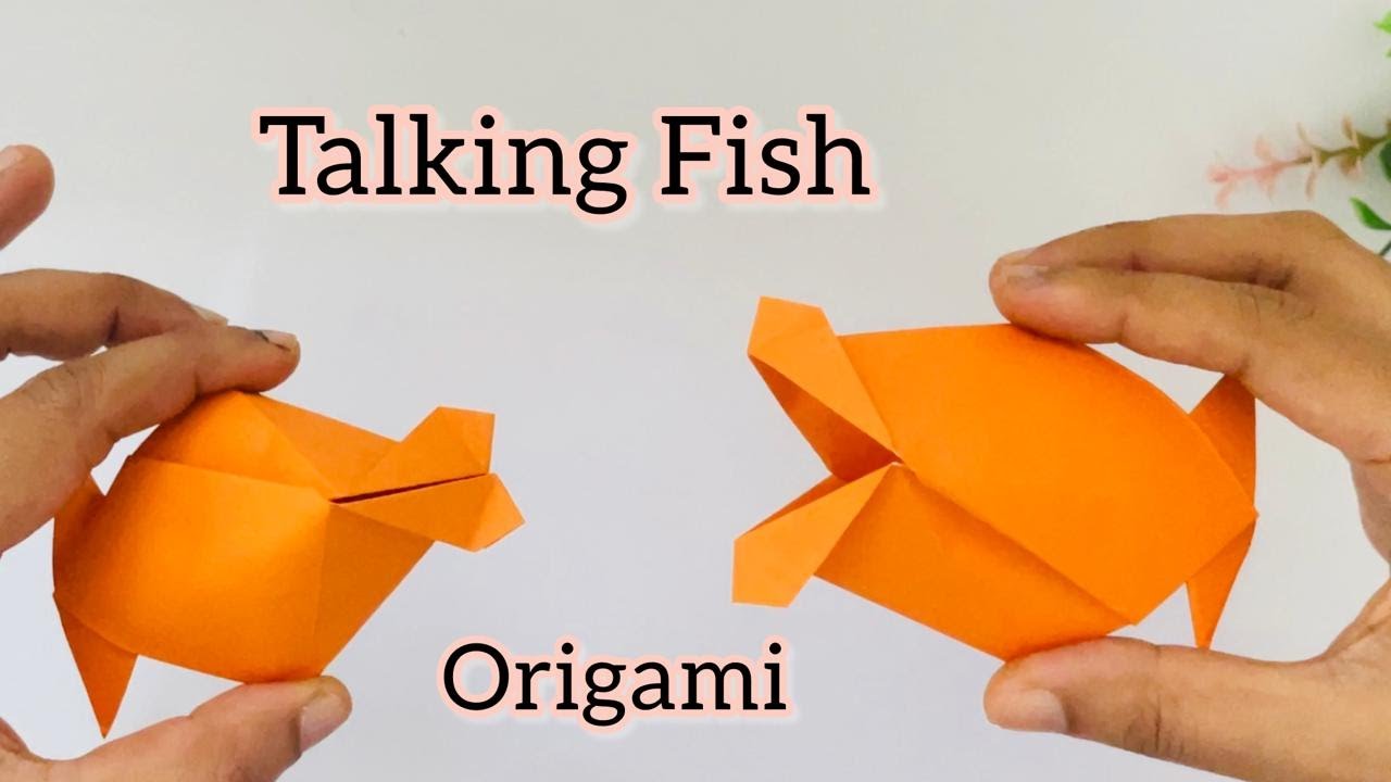 How to make a origami talking Fish | paper fish | paper craft | origami | paper talking Fish
