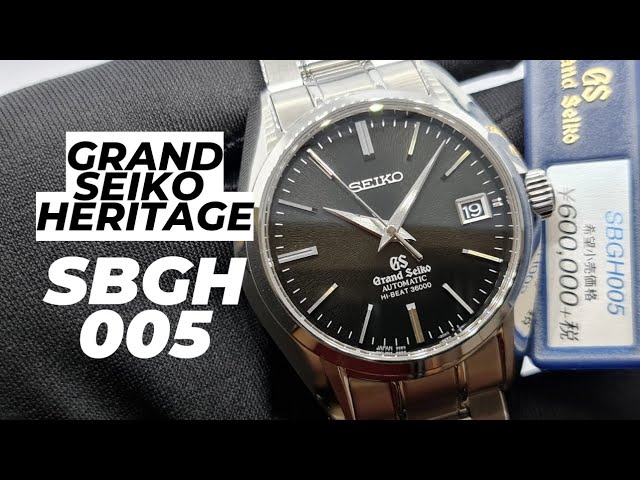 4K] Grand Seiko Heritage Collection Hi-Beat 36000 Black Iwate SBGH005 -  YouTube