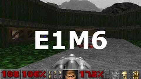 E1M6, CENTRAL PROCESSING - The Ultimate Doom [1995]: playthrough, secrets, keys