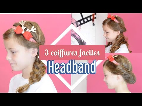 3 coiffures simples et rapides headband 