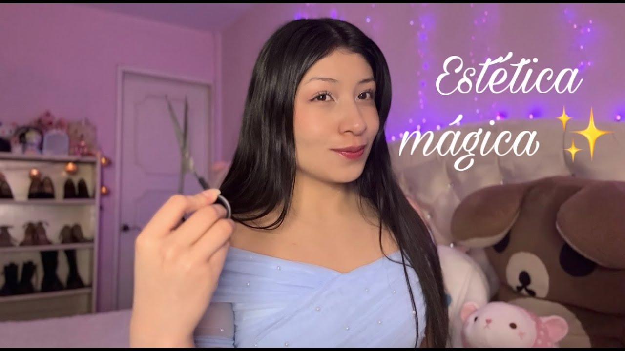 ASMR ✨ Estética Mágica | Te cepillo y corto el cabello 💇‍♀️🪄