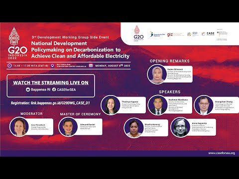 Download G20 3rd DWG Side Event: National Development Policymaking on Decarbonization