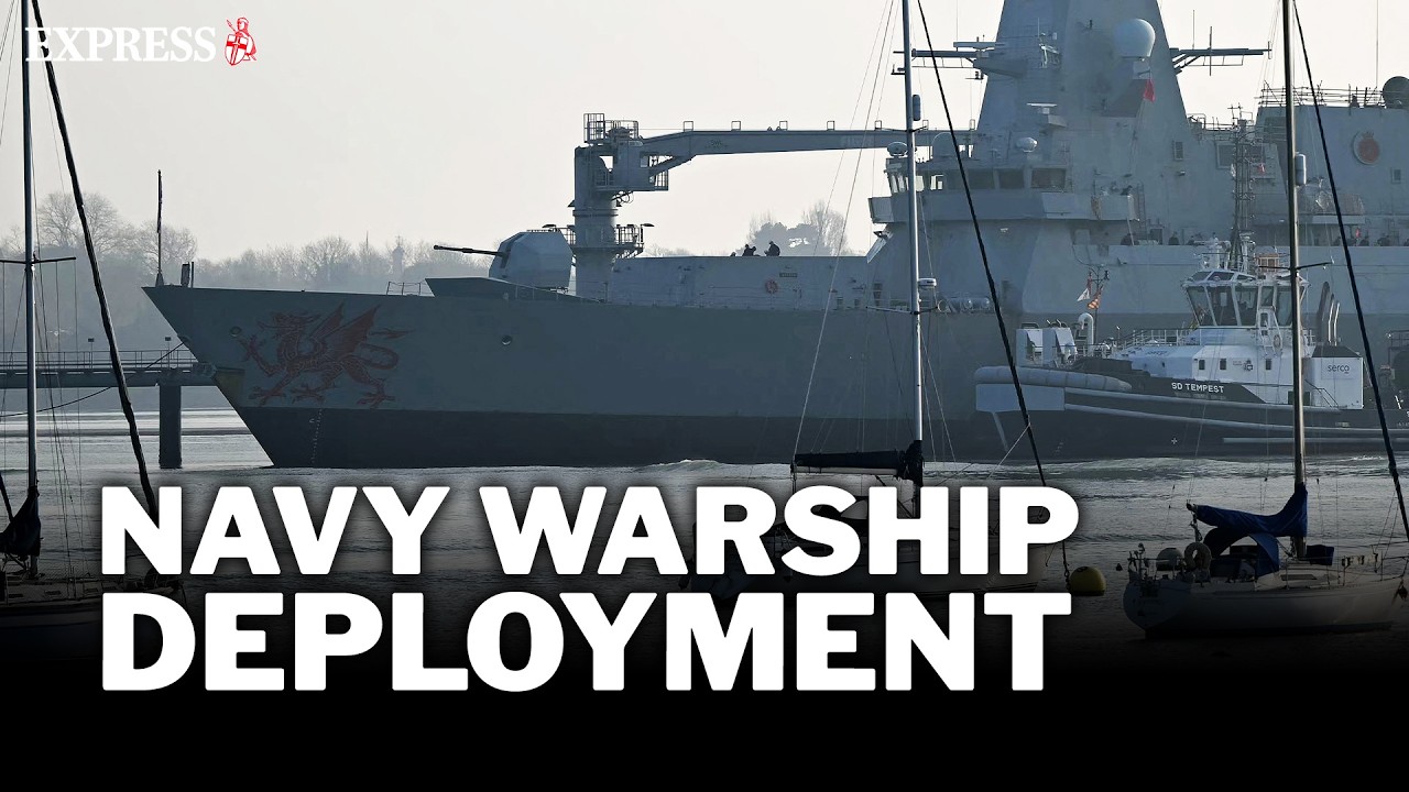 LIVE: Royal Navy deploys HMS Dragon warship to the Mediterranean after delay