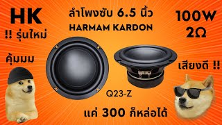 รีวิวลำโพงซับวูฟเฟอร์ 6.5" 100W HK (Harman Kardon) 2Ohm รุ่นใหม่ เสียงดี คุ้มสุดๆ ราคา 360 บาท