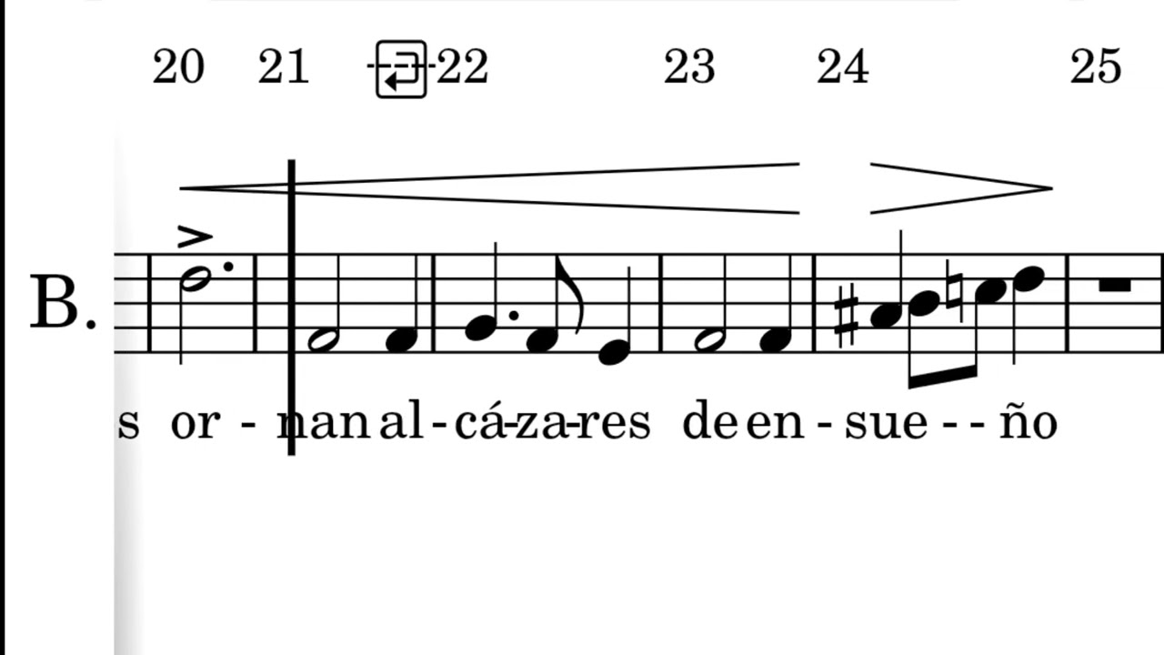 Cántico - Vicente Emilio Sojo - Guía para Bajo
