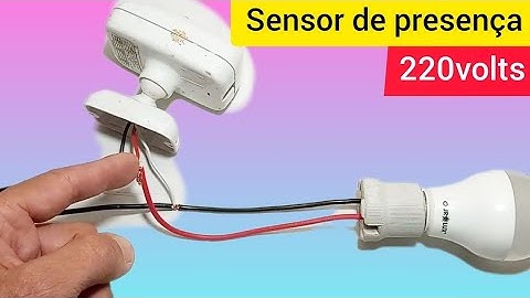 Como ligar sensor de presença da exatron em tensão de 220volts