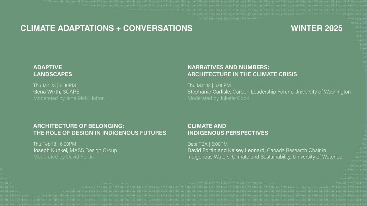 Narratives and Numbers: Architecture in the Climate Crisis