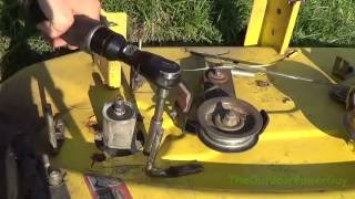 John Deere LA110| 42"  Deck Repair | Replace Spindle and Blades