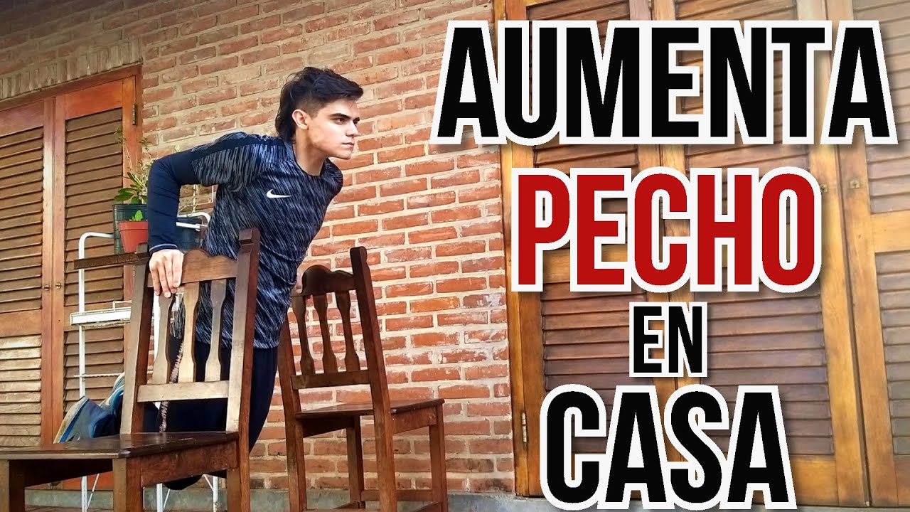 EJERCICIOS de PECHO en CASA | Rutina para pectoral en casa/gym - YouTube