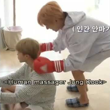 Jungkook Giving Tired Jimin Neck Massage