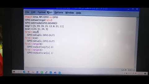 (樹莓派)七段顯示器全部點亮測試