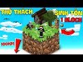 NOOB JAYGRAY THỬ THÁCH SINH TỒN TRÊN 1 BLOCK TRONG MINECRAFT*THU HOẠCH MẬT ONG VÀ KHÁM PHÁ MẶT TRĂNG