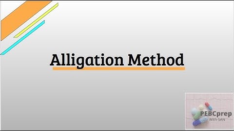 Alligation Method | PEBC Evaluating Exam Calculations | PEBCprep with San