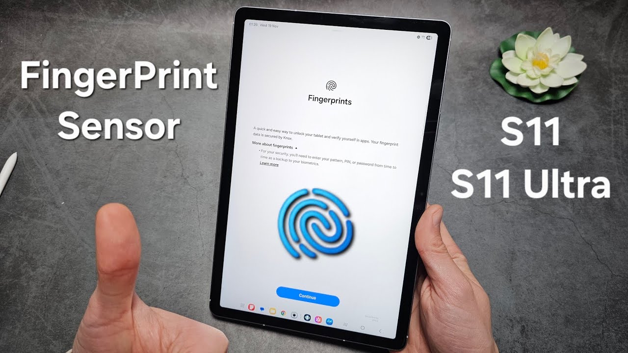 Есть ли на Samsung Galaxy Tab S11 / S11 Ultra сканер отпечатков пальцев?
