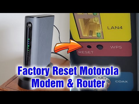 How To Factory Reset Motorola Modem & Router