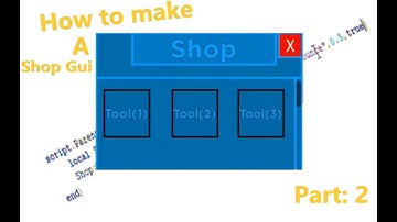 how to make a shop Gui in ROBLOX studios (Part: 2)
