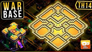 Desain Town Hall (TH14) War Base Terkuat 2026 +COPYLINK! (Anti 3 Star untuk Clan War) Clash of Clans