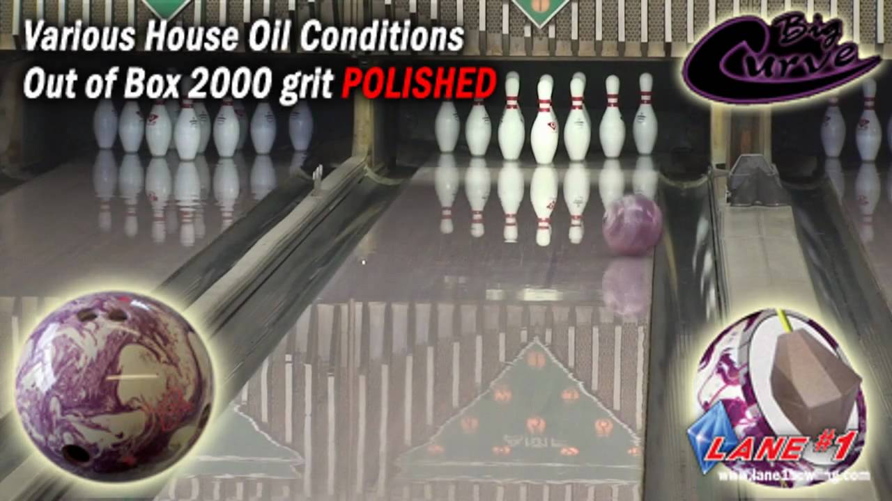 Lane 1 Big Curve Bowling Ball Video (HD) YouTube