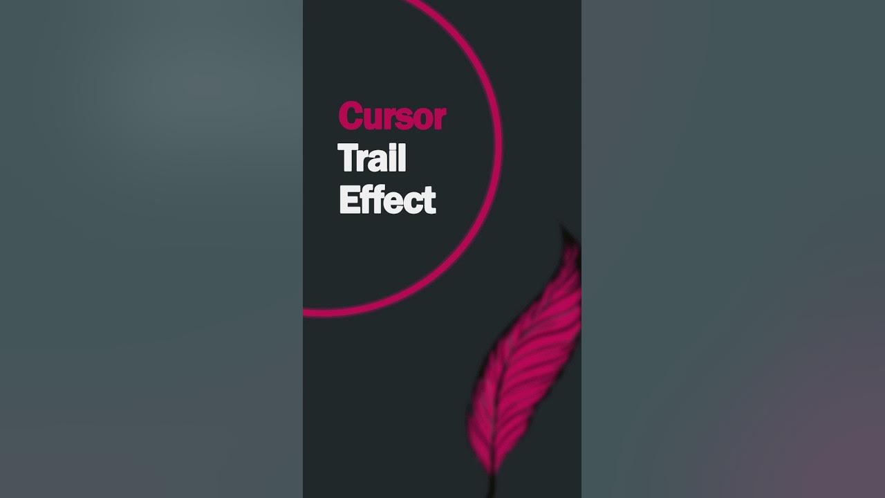 Cursor Trail Effect 😍 #css #webdesign #html #webdevelopment #uidesign # ...