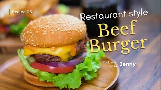 Restaurantstyle Beef Burger with Burger Sauce Recipe