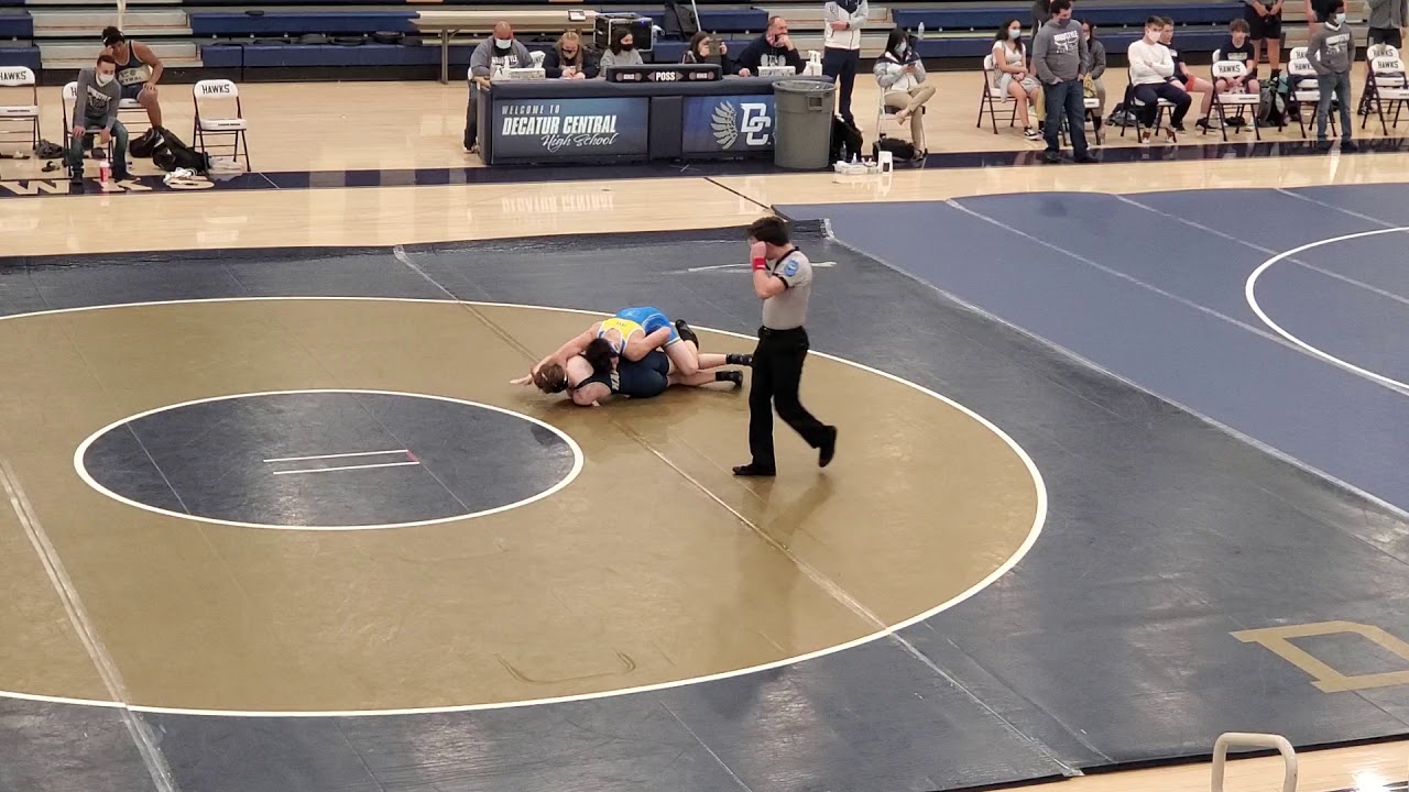 Silas wrestling 1/13/21 152 jv vs. Decatur Central YouTube