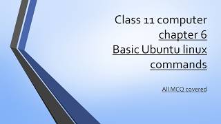 Class 11 computer chapter 6 Basic Ubuntu Linux commands | Complete MCQ | GSEB