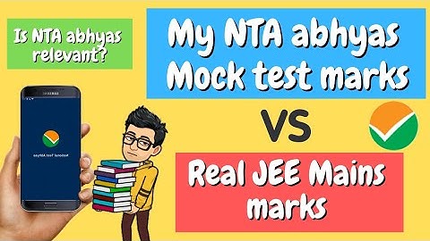 My NTA Abhyas mock test marks Vs real JEE Main marks🔥
