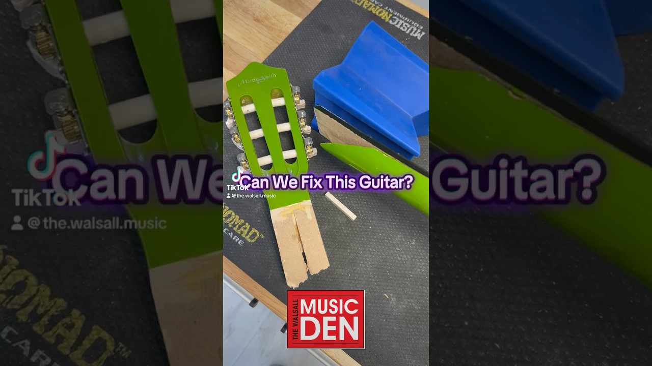 BROKEN GUITAR Headstock Fix 