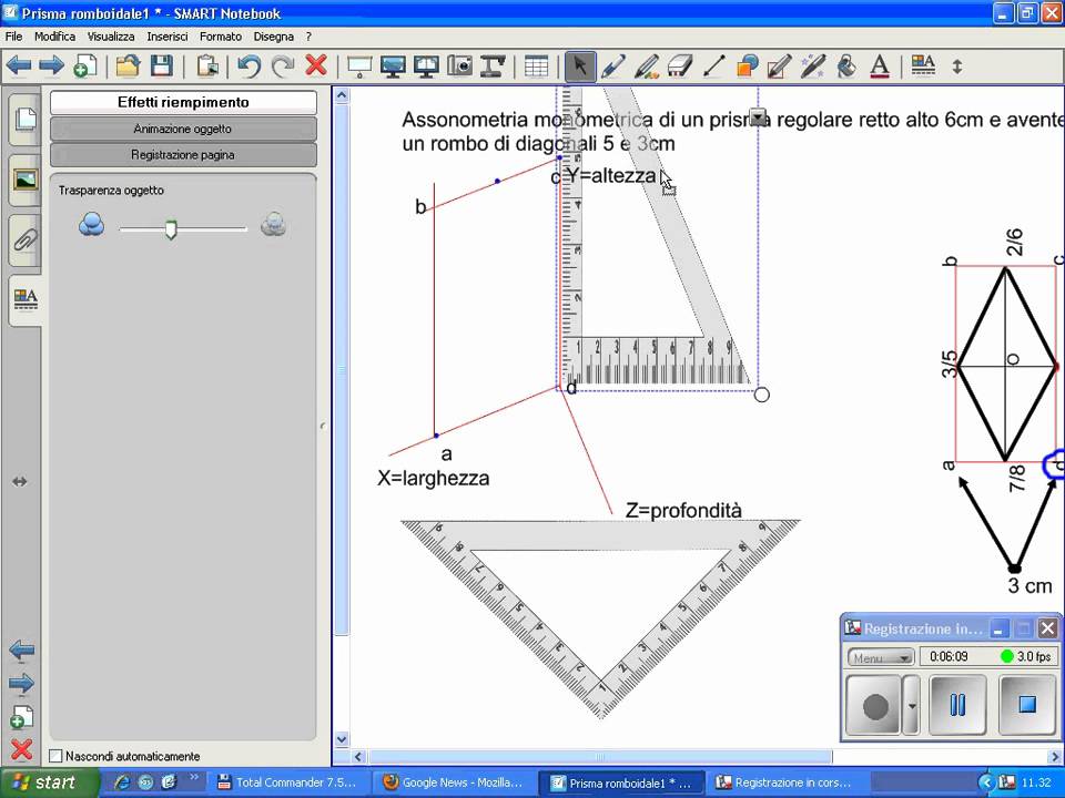 Prisma Retto Con Base Un Rombo