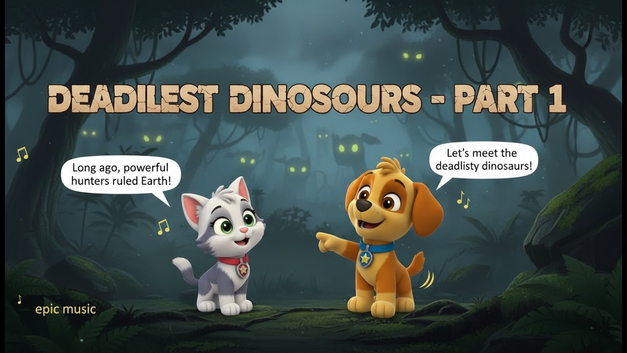 Deadliest Dinosaurs 🦖 | Part -1 | Prehistoric Predators | Learn about Dinosaurs | Tiny Tales Garden