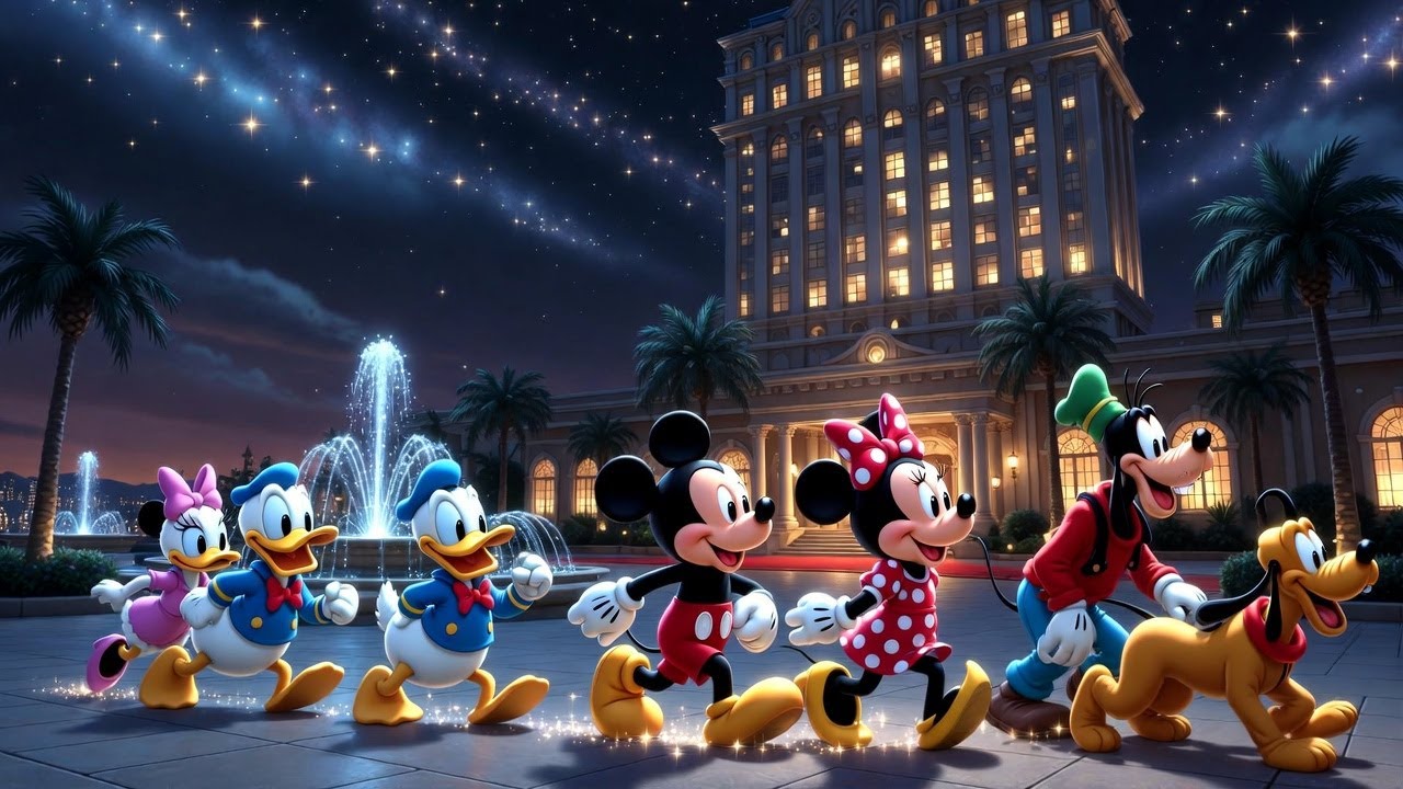 ⭐🍕 Mickey Mouse and Friends at a Hotel Dinner | Magical Cartoon Poem