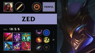 (MCON Painful) Zed Mid vs Akali - EUW Master Patch 26.14