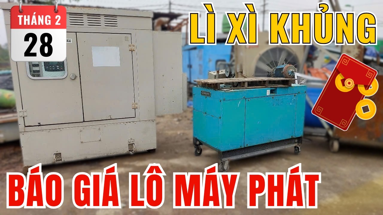 Báo giá lì xì đầu năm Lô máy phát điện Nhật bãi tại kho Hà Nội giá Cực Sốc | LH : 0901352121