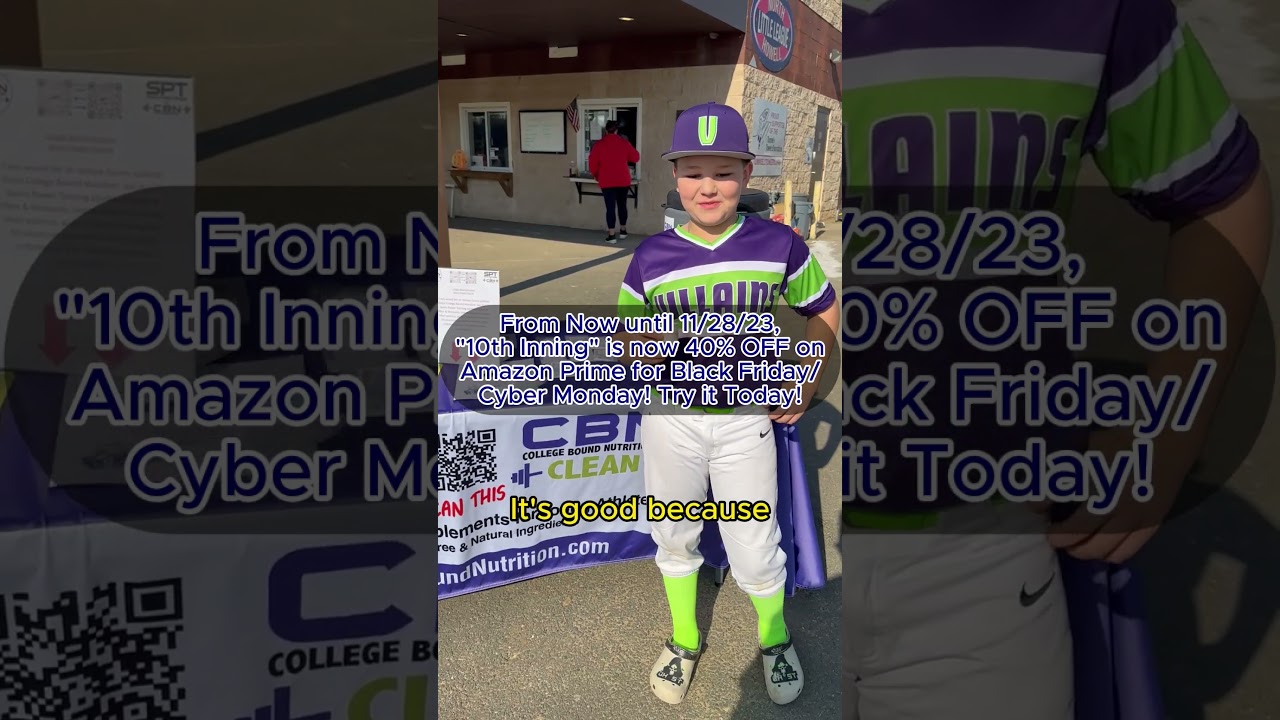 10th Inning Youth Supplement Drink Now 40% OFF on Amazon Prime for Black Friday/Cyber Monday 