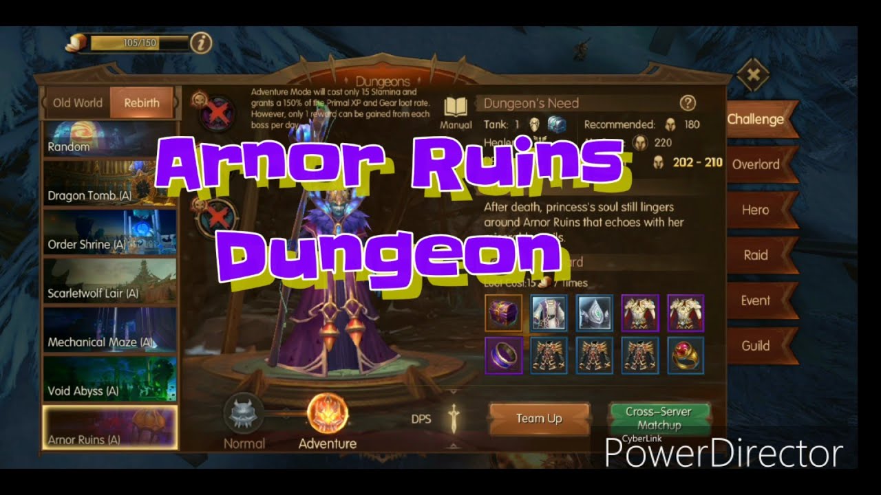 World of kings | King of Kings "Arnor Ruins Dungeon" Guide