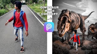 #Picsart photo editing| DINOSAUR WORLD CONCEPT|#18 screenshot 1