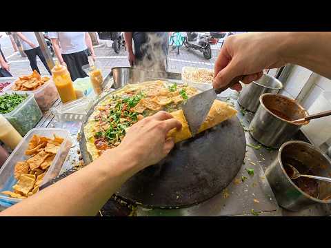 Witness the Masterful Making of Zaliang Jianbing! Chinese Street Food Magic!