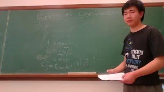 EE16A Matrices and Transformations