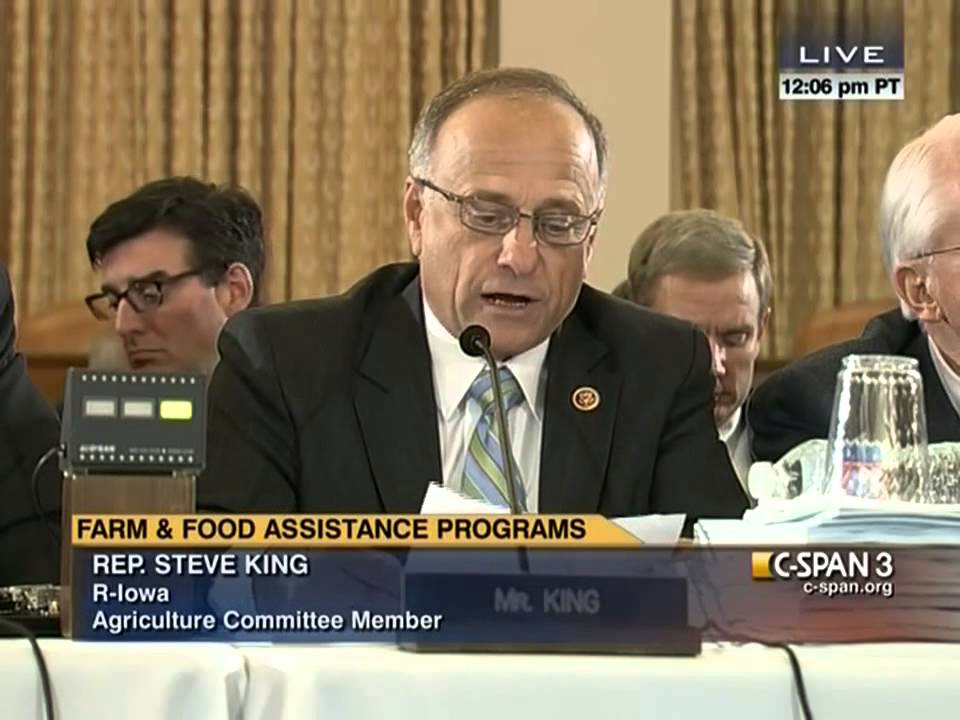 Congressman Steve King -- Opening Remarks -- First Farm Bill Conference Committee Meeting